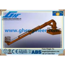 cradle diving support hydraulic ship deck crane
